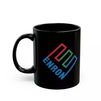 Enron Black Ceramic Coffee Mug 11oz Wall Street Stonk Gift Finance Bro • $19.99