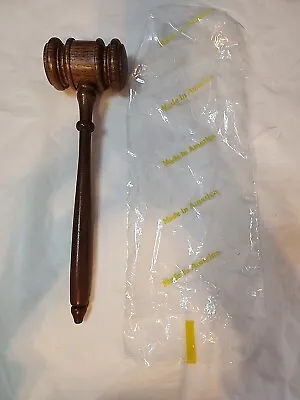 VINTAGE Judge Gavel Wooden Auction Club GAVEL 10 Inch- Solid Wood • $24.18