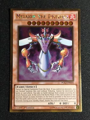 Yu-Gi-Oh! Metaion The Timelord PGL2-EN034 1st Edition Gold Rare LP • $2.50