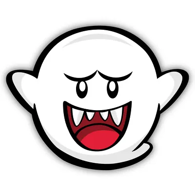 Super Mario Bros. Boo Shaped Vinyl Decal Sticker • $3.99