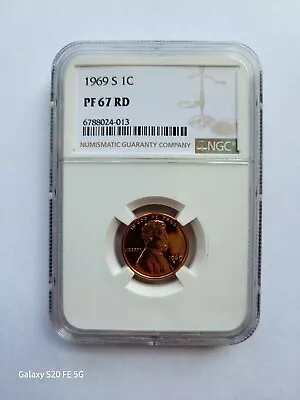 $0.99 • Buy 1969 S Lincoln Memorial Penny/cent Ngc Pf67 Graded 1c S Mint Clad Coin 
