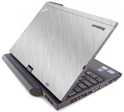BRUSHED ALUMINUM Vinyl Lid Skin Cover Fit IBM Lenovo Thinkpad X220T X230T Laptop • $11.99
