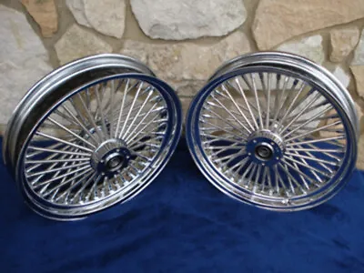 16x3.5 Dna Mammoth 52 Fat Daddy Spoke Wheel Set For Harley Softail & Touring • $1059