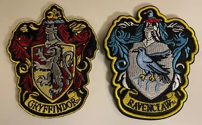 $15 • Buy Harry Potter House Patch Set Gryffindor & Ravenclaw (hook/loop On Back)