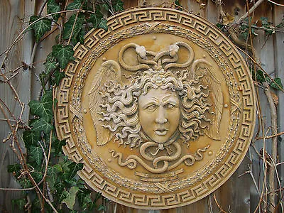 Versace Medusa Wall Relief Plaque Art Stone Sculpture Home Garden Decor  • $590