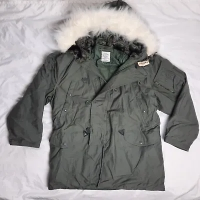 US Military Extreme Cold Weather Parka N-3B Jacket Coat Sz M Drab Green New NWT • $179.99