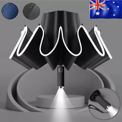 Folding Automatic Sunshade Umbrella Anti UV Rain Sun Wind Proof With LED Light • $16.14