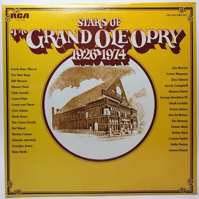 Stars Of The Grand Ole Opry 1926-1974 2xLP Vinyl Gatefold RCA Victor EXCELLENT • $15.99
