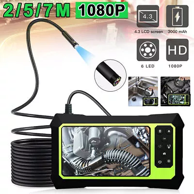 Industrial Endoscope Camera Borescope Inspection Camera 1080P HD 4.3  Screen UK • £32.99