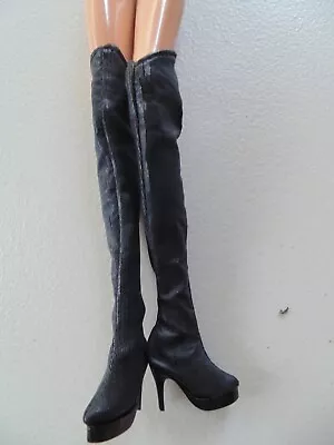 Mattel Barbie Shoes Cher Long Black Boots • $60