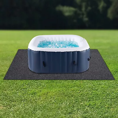Large Inflatable Hot Tubs Floor Pad Mat 74x72  Hot Tub Mat Waterproof Gray • $37.99