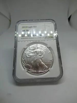 2017 Silver Eagle $1.00 Ms70 Ngc Fabilious Coin • $45.99