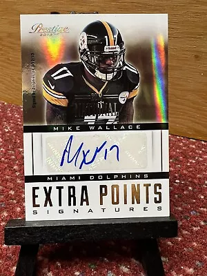 2013 Panini The National Prestige Extra Points Signatures Mike Wallace Auto #42 • $12