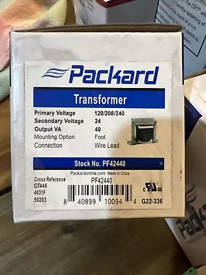 Packard Foot Mount Transformer 120/208/240V Output 40V PF42440 • $15