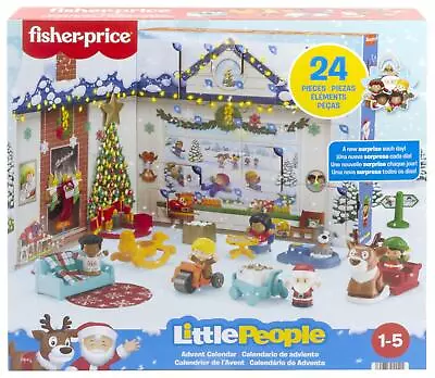 £19.99 • Buy Fisher-Price Little People Christmas Advent Calendar Pretend Play 24 Figures Set