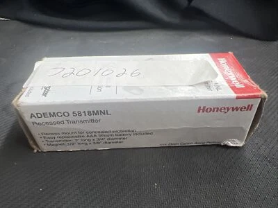 $34.96 • Buy Honeywell Home Wireless Recessed Door/Window Transmitter 5818MNL