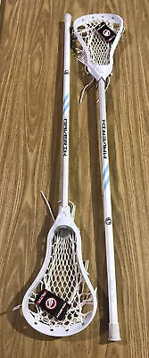 Maverik Alta Mens / Womens Complete Lacrosse Stick Silver Blue (2 Sticks) READ • $49