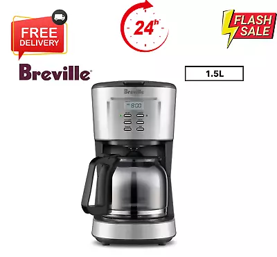 Breville 1.5L The Aroma Style Electronic Filter Coffee Machine - LCM700BSS • $122