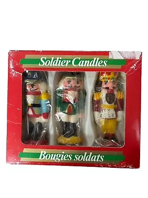 Vintage 1988 Nutcracker Christmas Holiday Set Of 3 Original Box Soldier Candles • $14.24