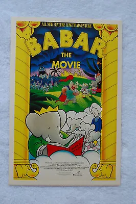 Babar The Movie Lobby Card Movie Poster   • $5