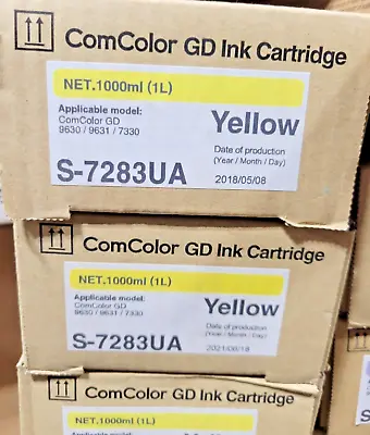 Riso ComColor GD S-7283UA Yellow Ink Yield 64500 Genuine! • $200