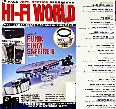 Hi-fi World Pioneer Sa 9500 - Luxman E200 Phono - Hrt Streamer - Micromega Cd30 • £9.99