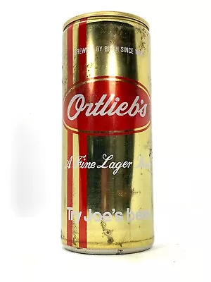 Ortlieb's Fine Lager Beer Can 16 Oz / Pint   Steel Pull-Tab   EMPTY WORN • $2.99