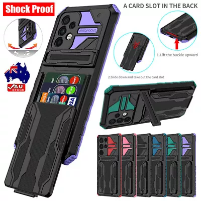 Case For Samsung A05S A15 A13 A14 A54 A73 A23 A33 A12 Shockproof Card Slot Cover • $13.89