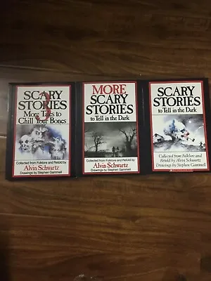 Scary Stories To Tell In The Dark Treasury Bk Set 1 2 3 Original Alvin Schwartz • $19.99