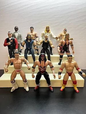 Vintage Lot Of 11 1990s Jakks Pacific WWF WWE Wrestling Action Figures C5 • $9.99