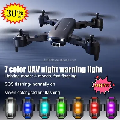 LED 7 Colors Aircraft Warning Strobe Light Motorcycle Drone Anti-collision Light • $1.76