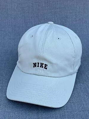 Vintage Nike Hat Cap Men's White Strap Back Embroidered Twill Golf • $21.88