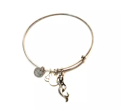 Alex And Ani Mermaid Charm Silver Bracelet Expandable • $8