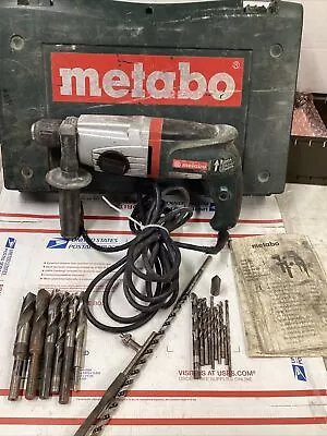 Metabo BHE22  Hammer Drill Corded With Case And Bits    ED4U       #2150 • $89.99