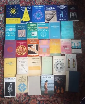 Huge Lot Of 40 Astrology New Age Occult Books Magic Aleister Crowley Alan Watts • $50