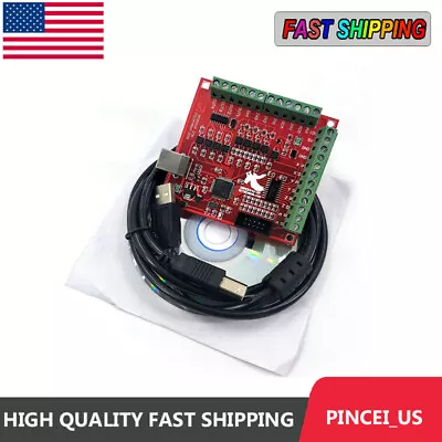 MACH3 4 Axis CNC USB 100Khz Breakout Board Driver Motion Controller Board US// • $20.93