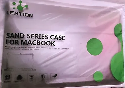 NEW NIP Lention Sand Series BLACK Hard Case For MacBook 15 PRO Touch Mac Laptop • $8.99