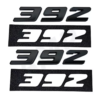 2pc Black 392 Badge Emblem Black Trim For MOPAR HEMI - Exceeds OEM Quality Pair • $14.99