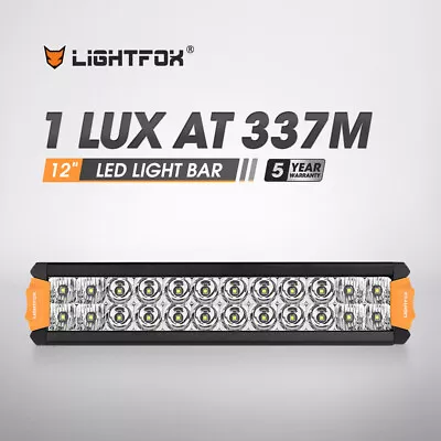 LIGHTFOX 12 Inch Slim LED Light Bar Dual Row Osram Work Driving Lamp Offroad 4X4 • $29.95