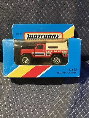 1981 MATCHBOX PICK-UP CAMPER FORD 4x4 BRAND NEW IN BOX • $23