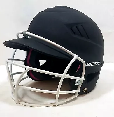 Worth Wbh-r1 Women's 60 Mph Fast Pitch Highlighter Batting Helmet !beautiful! • $22