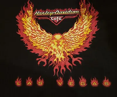 Pre-owned Vintage H-D Cafe Brand  Harley-Davidson Cafe LAS VEGAS  T-shirt In 3XL • $24.99