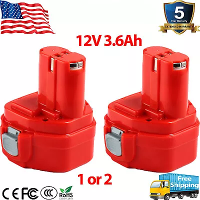 3.6Ah 12V Ni-Mh Battery Replace For Makita 1200 1220 1233 1234 1235 PA12 1/2PC • $26