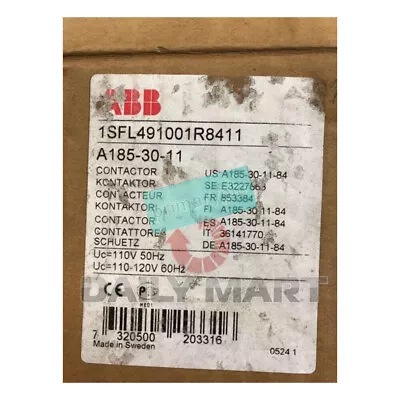 New In Box ABB A185-30 A185-30-11 AC Contactor • $458.20