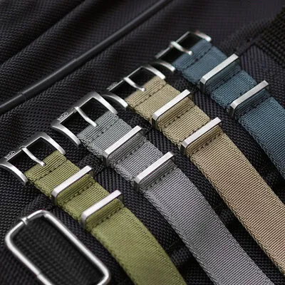 B & R Bands XTREME Nylon Military Watch Band Straps 20mm 22mm  • $37