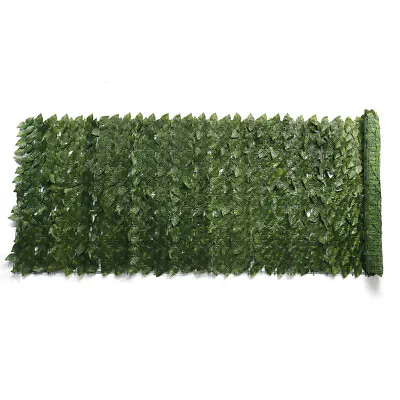4M Artificial Hedge Fake Ivy Leaf Garden Wall Fence Privacy Screening Roll Deco • £23.99