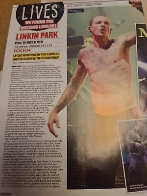 Chester Bennington Linkin Park A4 Poster Kerrang Magazine Uk  • £6.49