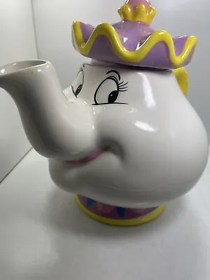 Disney Beauty And The Beast Mrs Potts Teapot Ceramic NWT • $75
