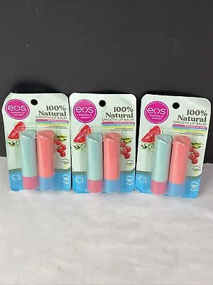 3 Pack Eos Natural Lip Balm Watermelon Frose & Lychee Martini 2 Ct Each • $17.84