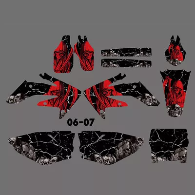 Team Graphics Backgrounds Decals Kit For Honda CRF250 CRF250R 2006-2007 Crf 250 • $54.99